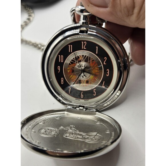 Men's Pocket Watch FRANKLIN MINT "Harley-Davidson". Billy Bike - Picture 7 of 12